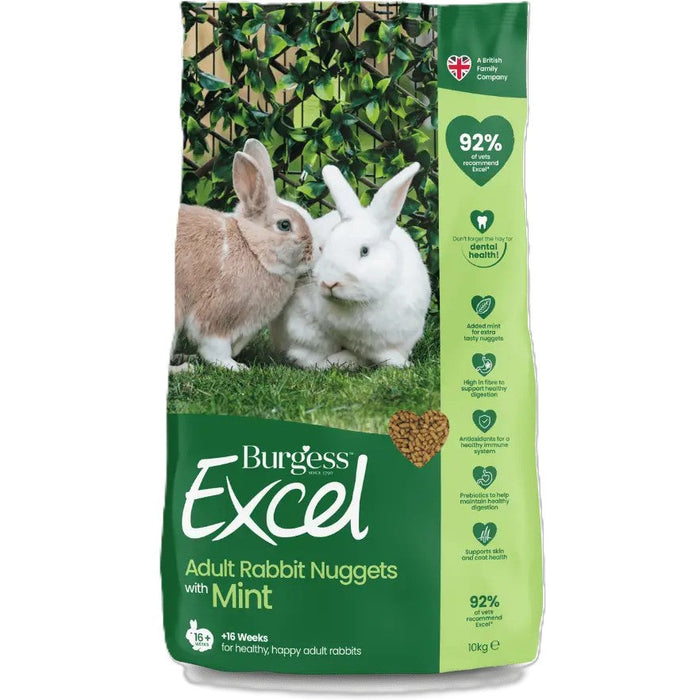 Burgess Excel: Adult Rabbit Nuggets With Mint 1.5kg