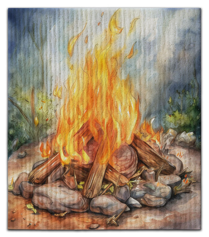Campfire Swedish Dishcloth