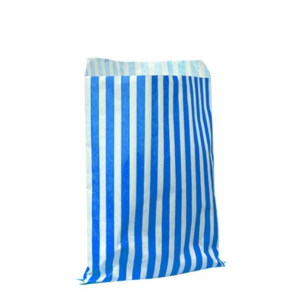 H Pack Packaging 5 x 7" / Blue / 1000 Bags Candy Stripe Paper Bags
