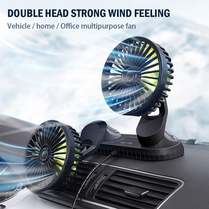 Car Dashboard Cooling Fan Adjustable USB Powered 3-Speed Blossom Online UG
