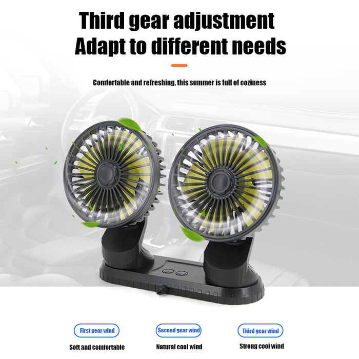 Car Dashboard Cooling Fan Adjustable USB Powered 3-Speed Blossom Online UG