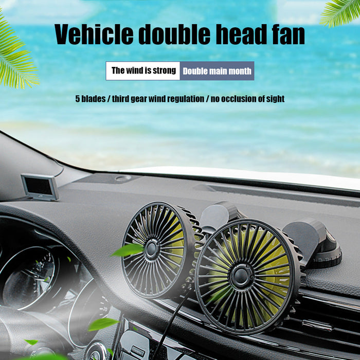 Car Dashboard Cooling Fan Adjustable USB Powered 3-Speed Blossom Online UG