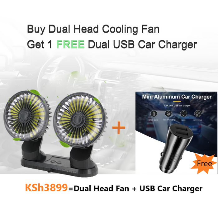 Car Dashboard Cooling Fan Adjustable USB Powered 3-Speed Blossom Online UG
