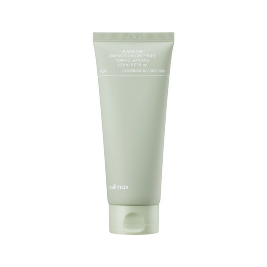 CELIMAX Ji Woo Gae Baking Soda Deep Pore Foam Cleansing for Combination Oil Skin غسول البشرة المختلطة والدهنية من ميكسون