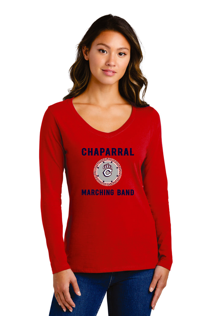 Chap Band Logo Ladies Long Sleeve Tee