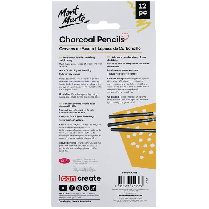 Charcoal Pencils Signature 12pc