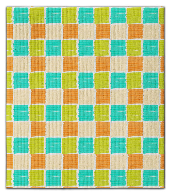Checkerboard Swedish Dishcloth
