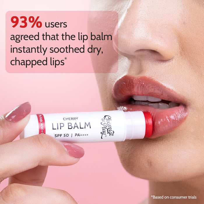 Cherry Lip Balm for Chapped Lips | SPF 50 PA++++ | Cherry - 4.5 gm | Pack of 2