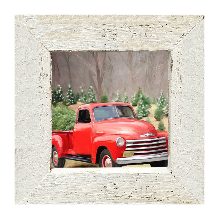 Chevy Truck with a Fresh Cut Tree - Framed art