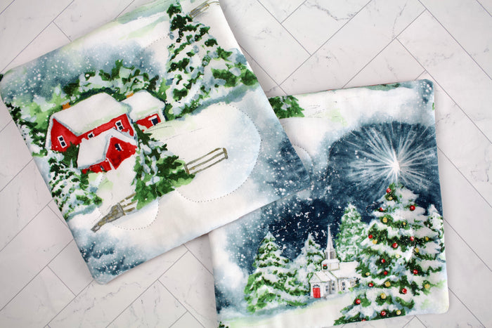Christmas in Stowe Potholder