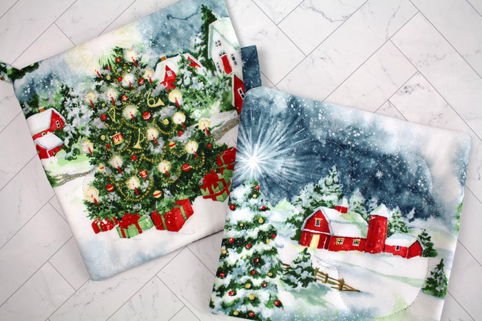 Christmas in Stowe Potholder