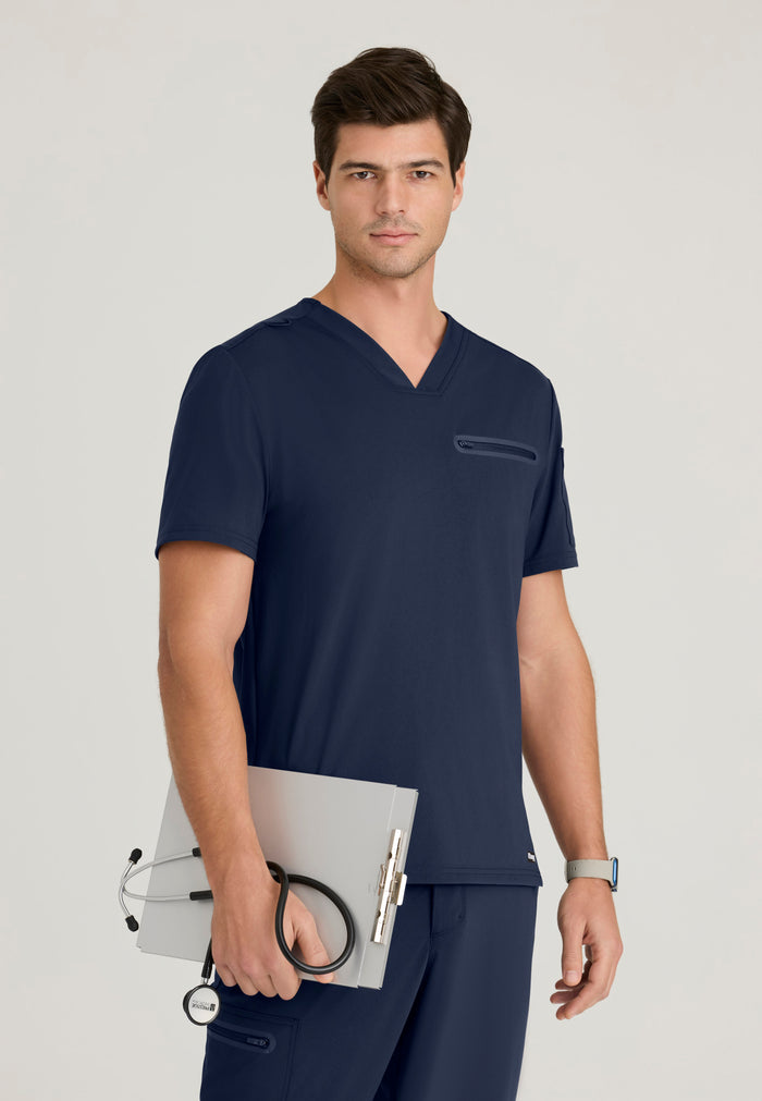 Clarity Top - Indigo - Grey's Anatomy Scrubs