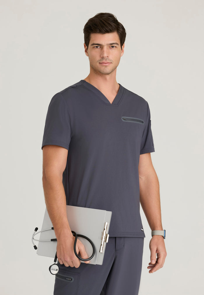 Clarity Top - Steel - Grey's Anatomy Scrubs