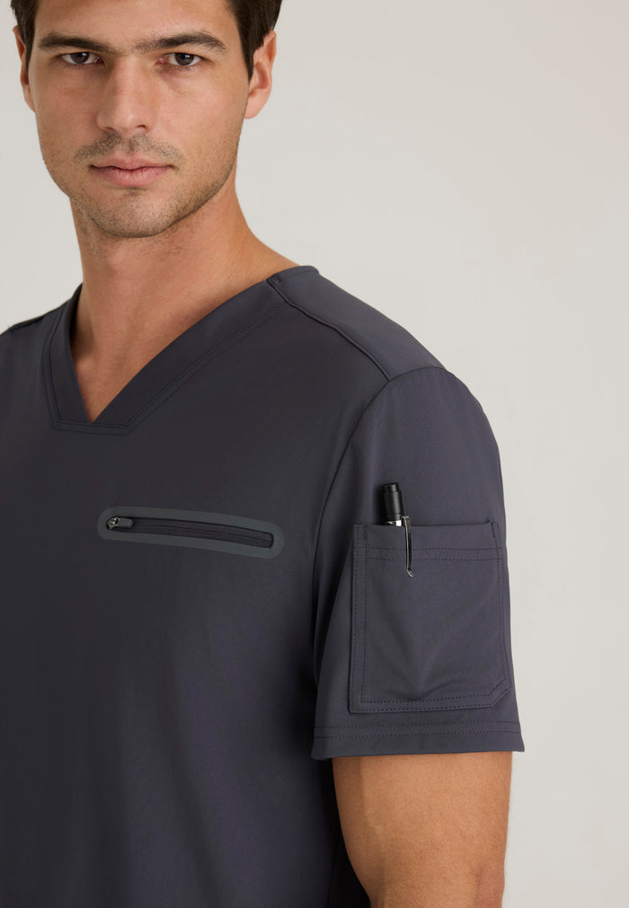 Clarity Top - Steel - Grey's Anatomy Scrubs