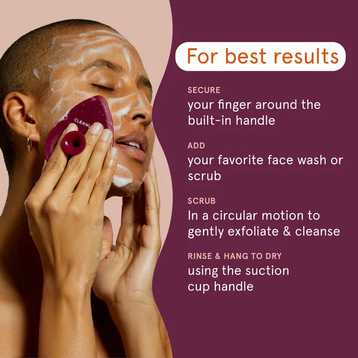 CLEANLOGIC silicone Facial Scrubbers 2Pc اداة التقشير السيليكونية من كلين لوجك