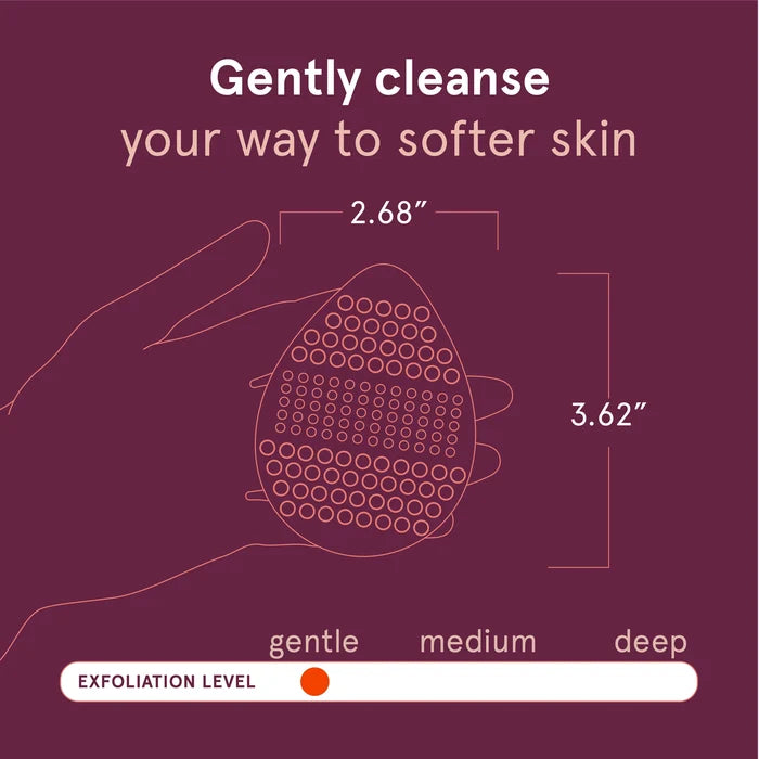 CLEANLOGIC silicone Facial Scrubbers 2Pc اداة التقشير السيليكونية من كلين لوجك