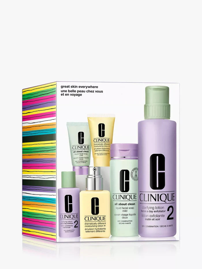 CLINIQUE Great Skin Everywhere Set For Drier Skin Skincare Gift Set