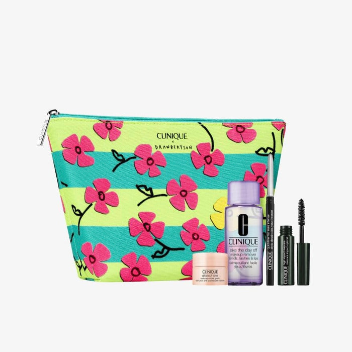 CLINIQUE X Drawbertson 4Pcs Bag حقيبة كلينيك × دروبرتسون