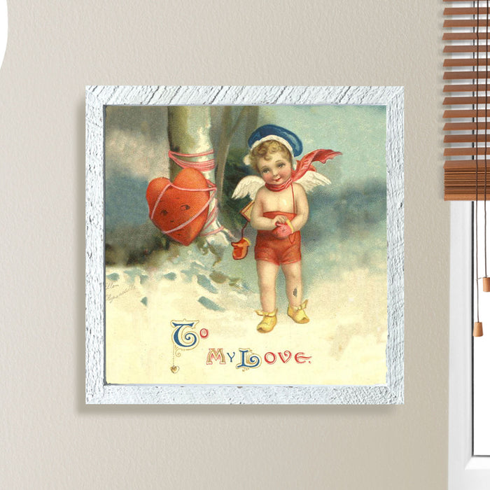 Cupid with Heart Wrapped