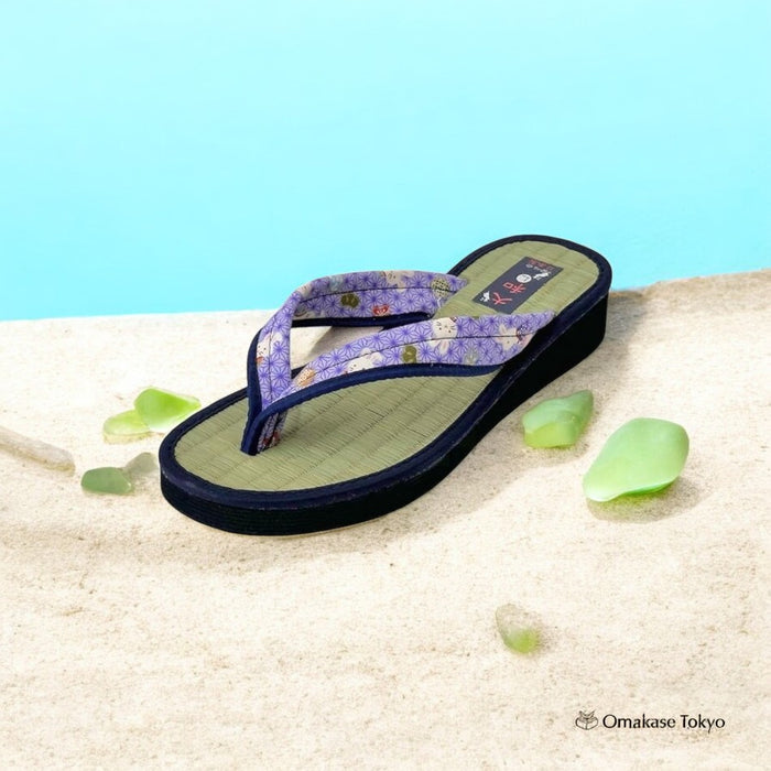 Daimyo Shokai Tatami Folding Sandals 3608 Purple