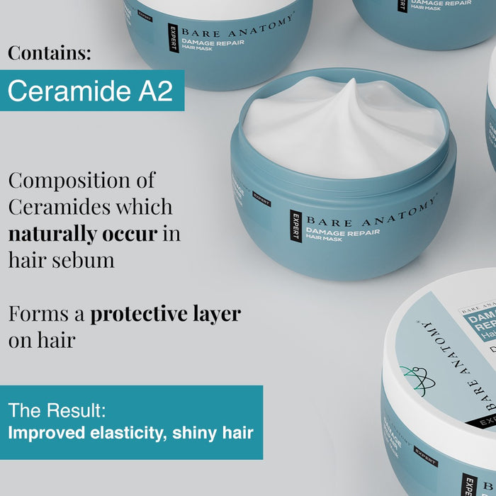 Damage Repair Hair Mask With Ceramide A2 & Coconut Milk Protein - 250 gm | Pack of 3