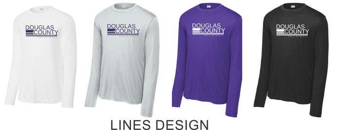 DCHS Volleyball Wicking Long Sleeve Tee- Youth, Ladies, Adult Sizes
