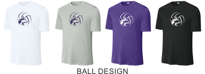 DCHS Volleyball Wicking Short Sleeve Tee - 4 Designs