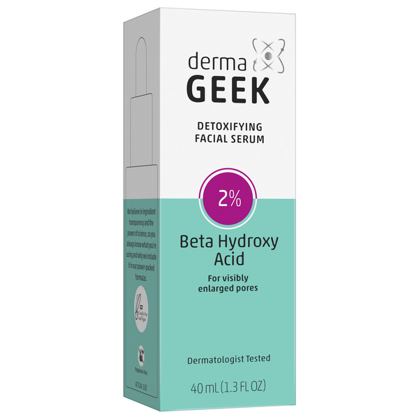 DERMA GEEK detoxifying facial serum 2% Beta Hydroxy Acid سيروم الساليسيليك اسد للبشرة