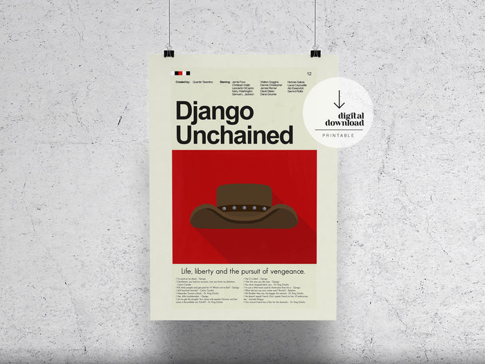 Django Unchained | DIGITAL ARTWORK DOWNLOAD