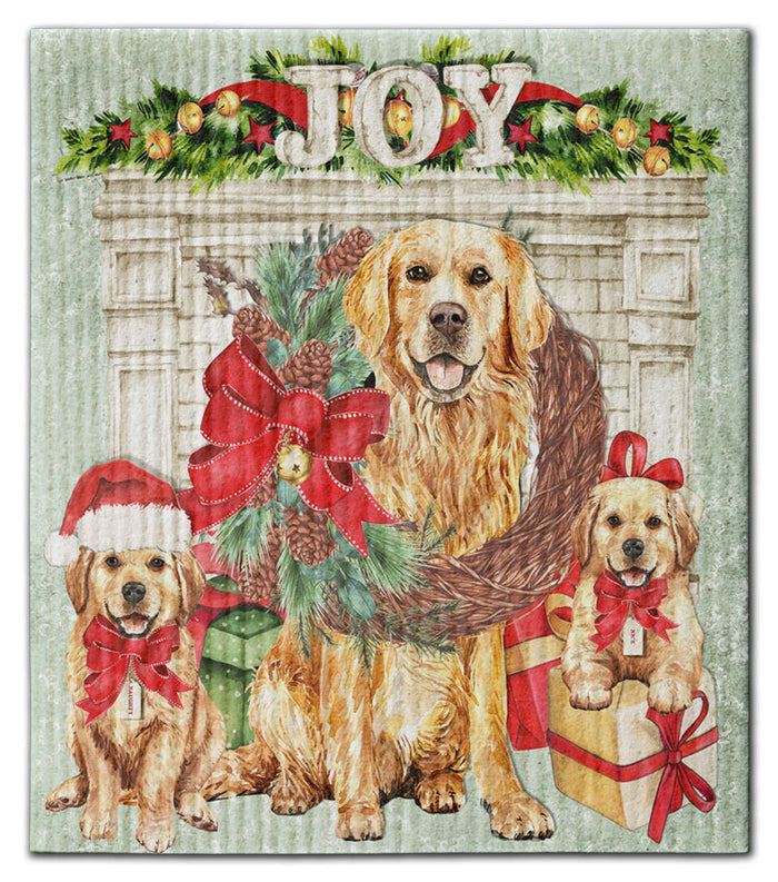 Dogs (3) Labs Joy Dishcloth - CJ Bella Co.