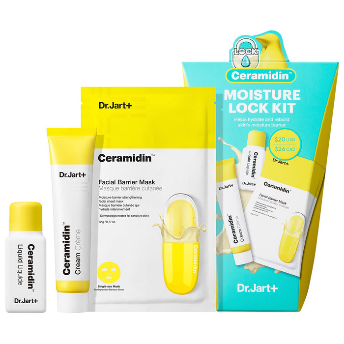 DR JART + Ceramidin Moisture Lock Kit Helps Hydrate And Rebuild Skin's Moisture Barrier
