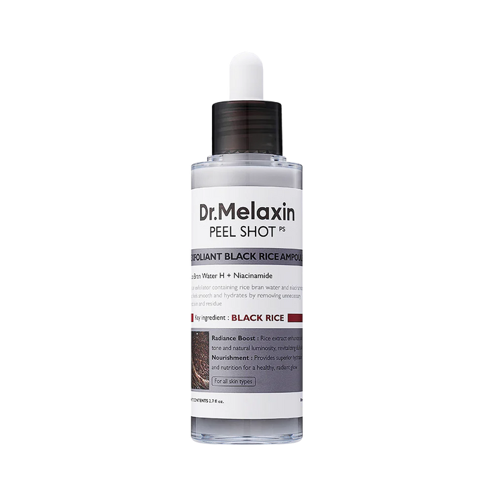 DR MELAXIN Peel Shoot Exfoliating Black Rice Ampoule سيروم الارز الاسود من دكتر ميلاكسين