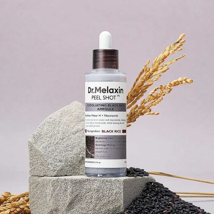 DR MELAXIN Peel Shoot Exfoliating Black Rice Ampoule سيروم الارز الاسود من دكتر ميلاكسين