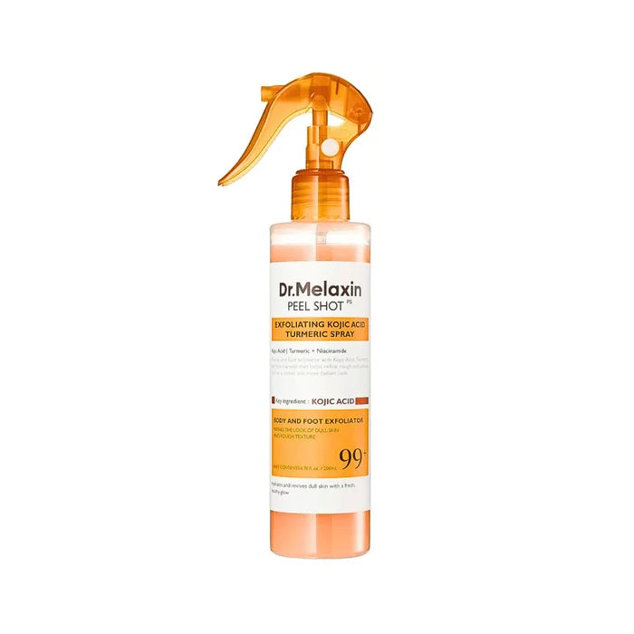 DR MELAXIN peel shot exfoliating kojic acid turmeric spray