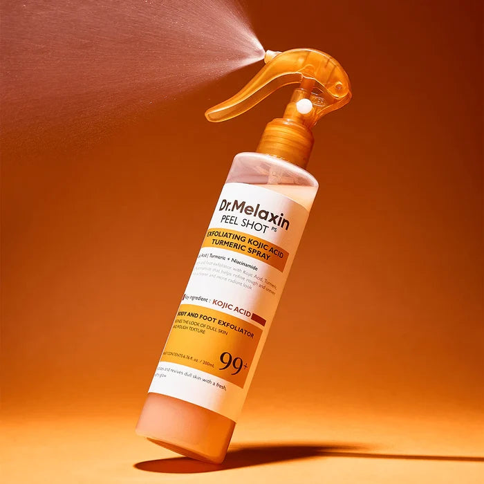 DR MELAXIN peel shot exfoliating kojic acid turmeric spray