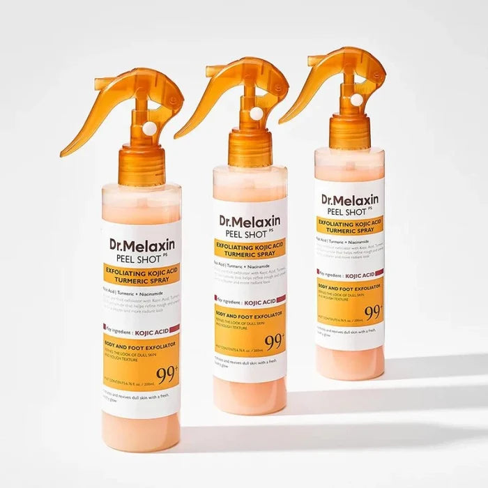 DR MELAXIN peel shot exfoliating kojic acid turmeric spray