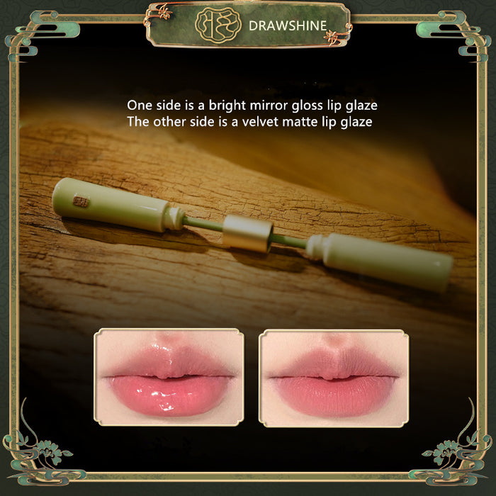 DRAWSHINE Scroll Collection Double-Head Matte & Mirror Lip Glaze T4245