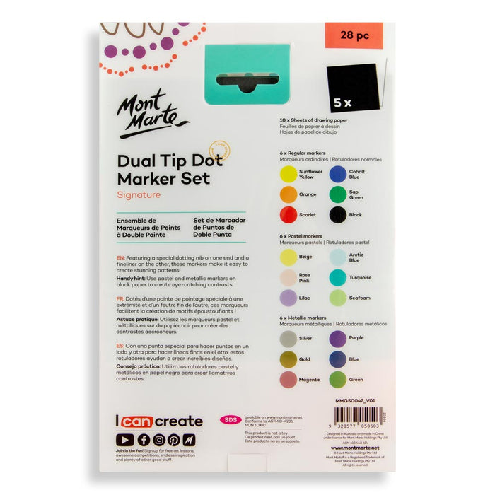 Dual Tip Dot Marker Set Signature 28pc