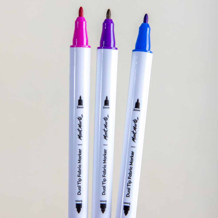 Dual Tip Fabric Markers Signature 12pc