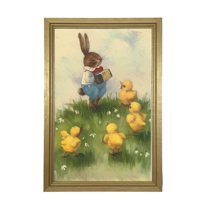Easter Bunny in The Meadow - Framed art