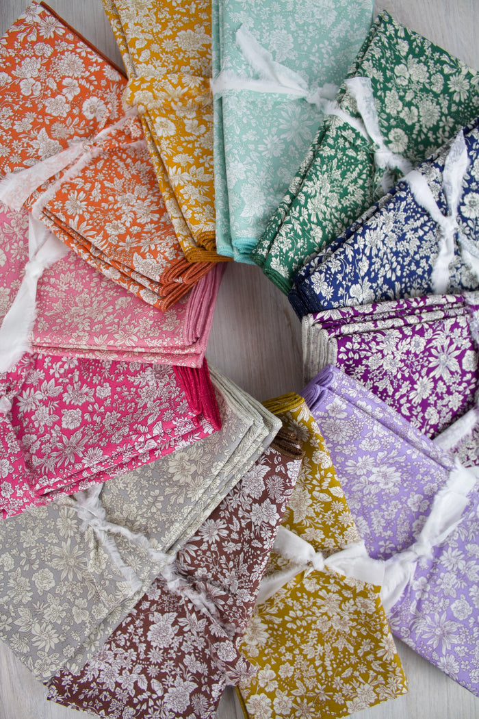 Emily Belle Napkins in Chocolate (Liberty of London Fabric)
