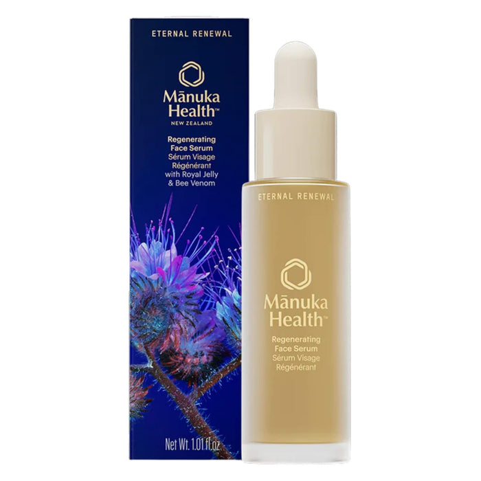 Box & Dropper Bottle of Manuka Health Eternal Renewal Regenerating Face Serum 30ml