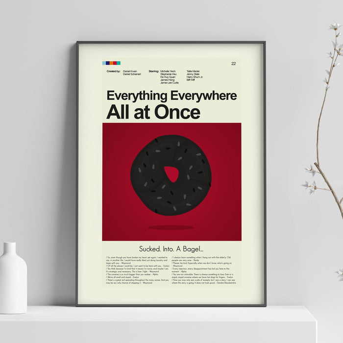 Everything Everywhere All at Once - Everything Bagel | 12"x18" Print Only