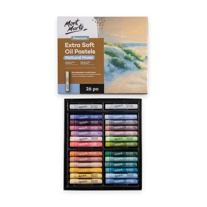Extra Soft Oil Pastels Natural Hues Premium 26pc