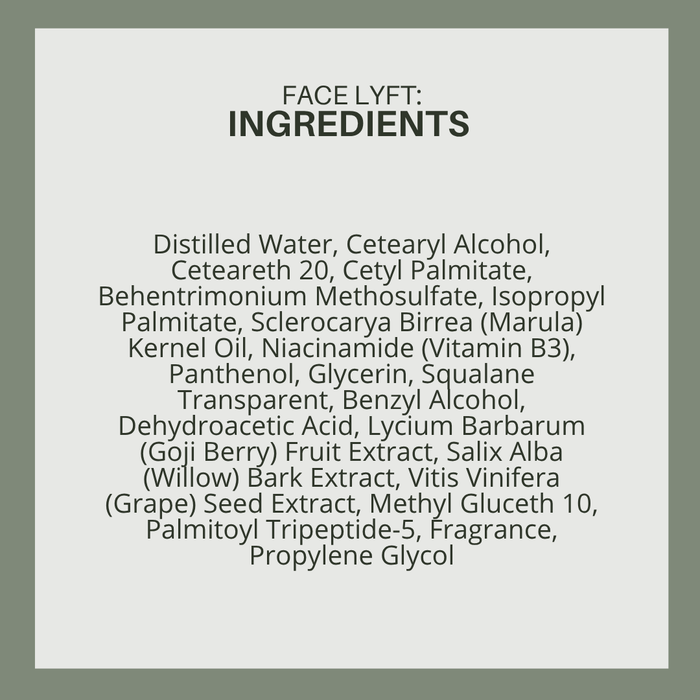 Face Lyft: Hydrating + Firming Face Moisturizer w/ Niacinamide & Squalane