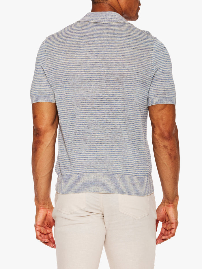 Faherty SS Linen Sweater Polo