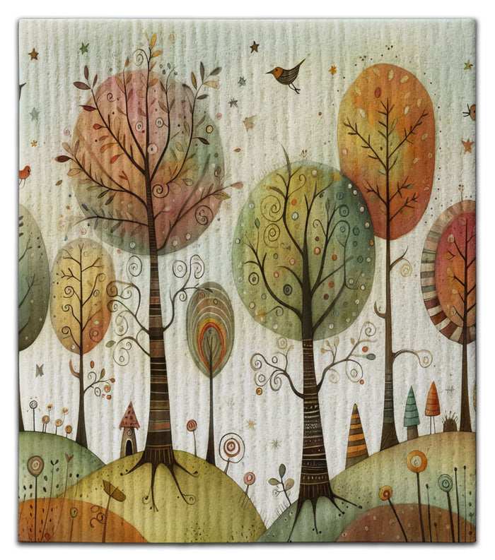 Fairytale Trees Dishcloth - CJ Bella Co.