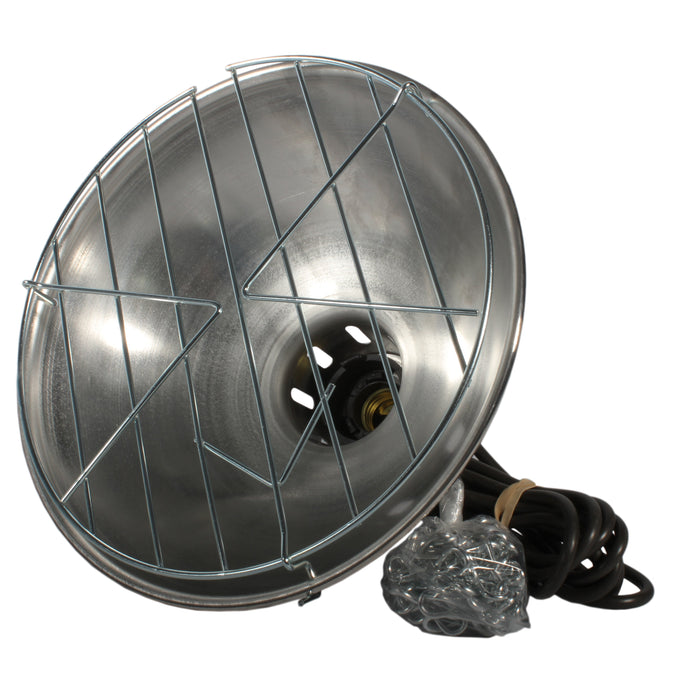 Fenceman: Heatlamp Holder With Reflector/Guard/Chain & Lead 31x25cm