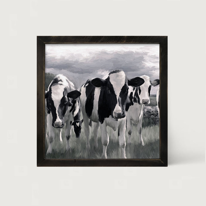 Field of Cows - Framed art