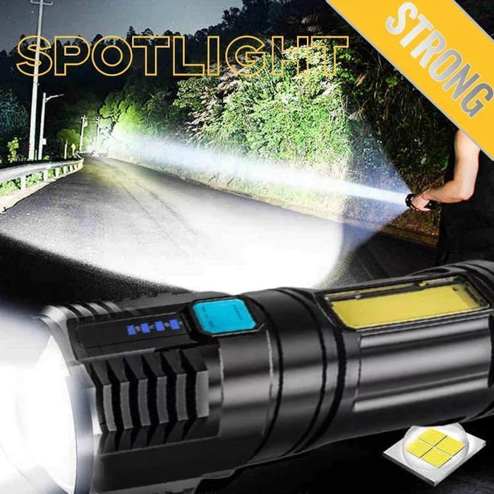 Five Nuclear Powerful Led Outdoor Rechargeable Flashlight Blossom Online UG